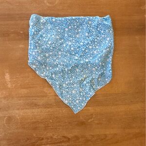 Blue Starry Bandeau Crop Top